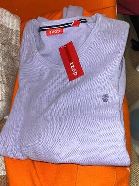 Izod Lavender V-Neck Sweater